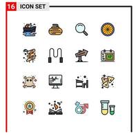 16 Creative Icons Modern Signs and Symbols of park slider expanded day flag Editable Creative Vector Design Elements