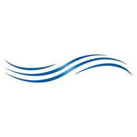 Water Wave Logo Template. vector Icon illustration