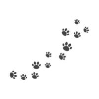 Paw background template vector