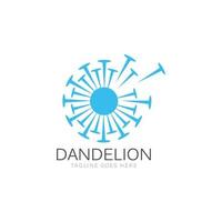 Illustration of concept dandelion. Vecto vector