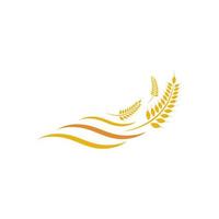 Agriculture wheat Logo Template vector icon