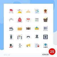 Universal Icon Symbols Group of 25 Modern Flat Colors of dad graphic design winner layout home Editable Vector Design Elements