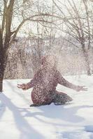 fotografía escénica divertida de invierno foto