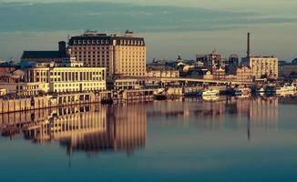 Kyiv River Port cityscape photo