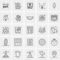 25 Universal Business Icons Vector Creative Icon Illustration to use in web and Mobile Related project