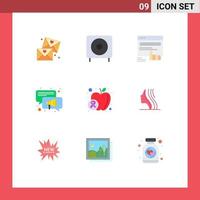 9 Creative Icons Modern Signs and Symbols of apple speaker subwoofer conversation web Editable Vector Design Elements