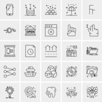 25 Universal Business Icons Vector Creative Icon Illustration to use in web and Mobile Related project