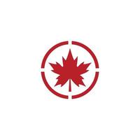 Maple leaf logo template vector icon illustration