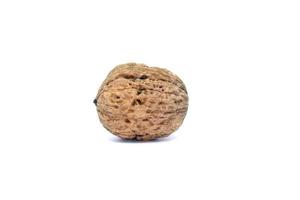 Walnut, organic fruit on white background.Walnut isolated on white background. photo