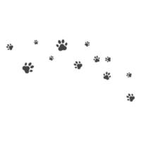 Paw background template vector