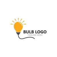 light bulb logo template vector icon illustration