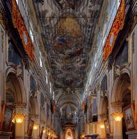 interior de la basílica de san sebastiano, melilli, siracusa, sicilia. foto