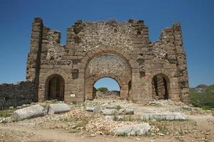 Basilica of Aspendos Ancient City in Antalya, Turkiye photo