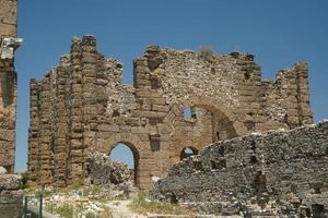 Basilica of Aspendos Ancient City in Antalya, Turkiye photo