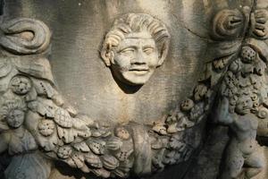 Relief on a Sarcophagus in Aphrodisias Ancient City in Aydin, Turkiye photo