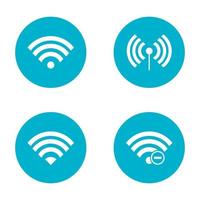 Vector illustration of cellular and internet wifi signal