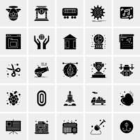 25 iconos de negocios universales vector ilustración de icono creativo para usar en proyectos relacionados con la web y dispositivos móviles