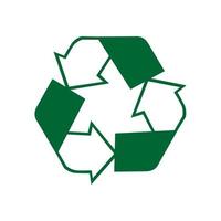 Recycle symbol icon vector