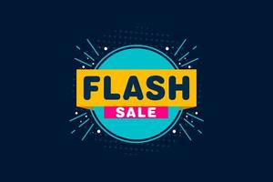 Flash Sale banner template design.Vector illustration. vector