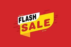 Flash Sale banner template design.Vector illustration. vector