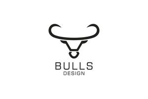 Letter U logo, Bull logo,head bull logo, monogram Logo Design Template Element vector