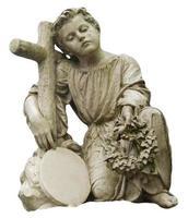 Grieving Boy Statue photo