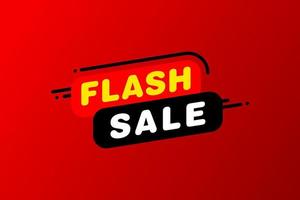 Flash Sale banner template design.Vector illustration. vector