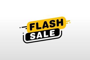 Flash Sale banner template design.Vector illustration. vector