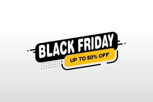 Black Friday sale inscription design template. Black Friday banner. Vector illustration.