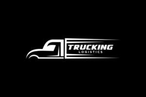 plantilla de logotipo de camión, logotipo perfecto para negocios relacionados con la industria automotriz. vector