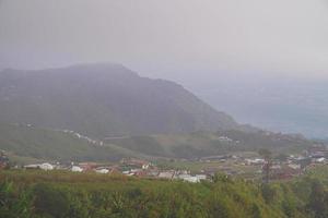 High view from Phu Thap Boek Mountain  Phetchabun Province, Thailand. Cold weather, high mountains and thick fog. photo