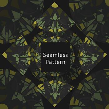 Resumen de patrones sin fisuras con patrón geométrico. fondo, papel tapiz, vector digital de textiles para el hogar y patrón en forma de flor nuevo