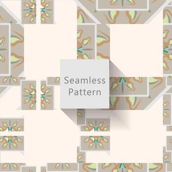Abstract seamless pattern with geometric pattern. background, wallpaper, home textile digital vector and flower shaped pattern new
