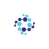 Molecule logo template vector icon