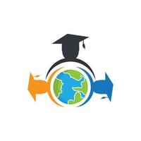 Happy world teachers day logo template vector icon