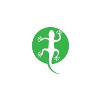Ilustración de icono de vector de plantilla de logotipo de lagarto