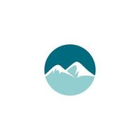 Mountain logo template vector icon illustration