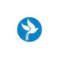 Dove logo template vector icon illustration