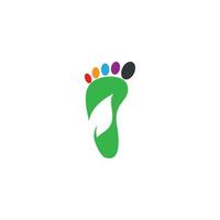 Foot therapist logo images vector