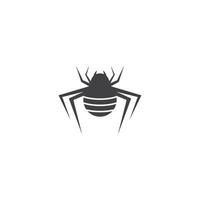 Ilustración de icono de logotipo de araña vector