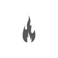 Fire flame logo template vector icon illustration