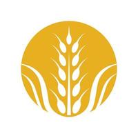 Wheat logo images vector