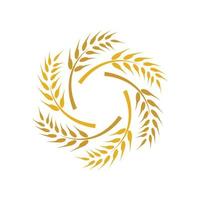 Wheat logo images vector