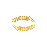 Wheat logo images vector