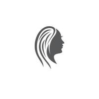 Hair salon logo template vector icon