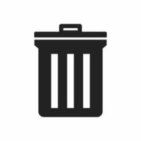 Trash can icon vector design