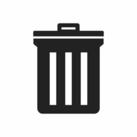 Trash can icon vector design