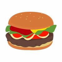 diseño de vector de hamburguesa