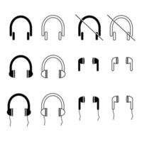 Head phone icon vector design