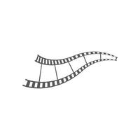 Filmstrip vector icon illustration